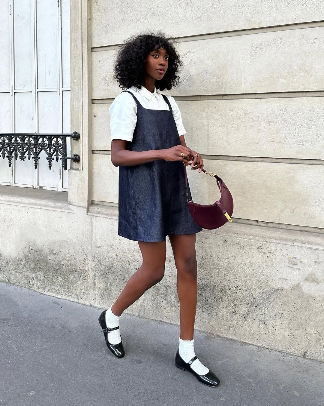 look vestido jeans