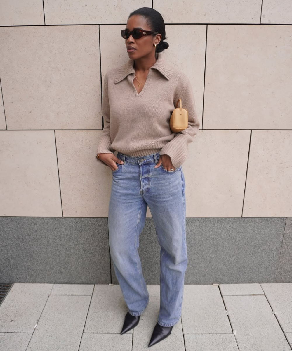 looks com calça jeans clara para inspirar