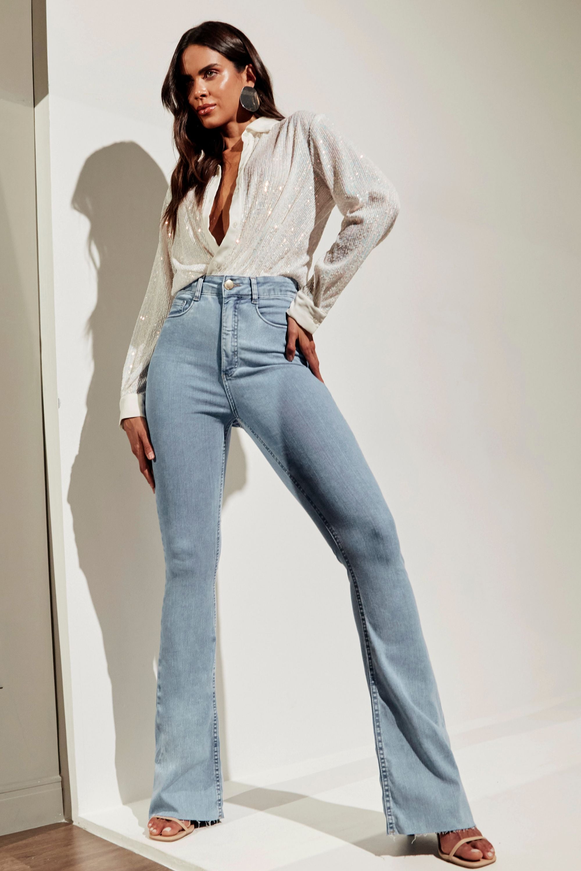 calça jeans clara feminina custo benefício