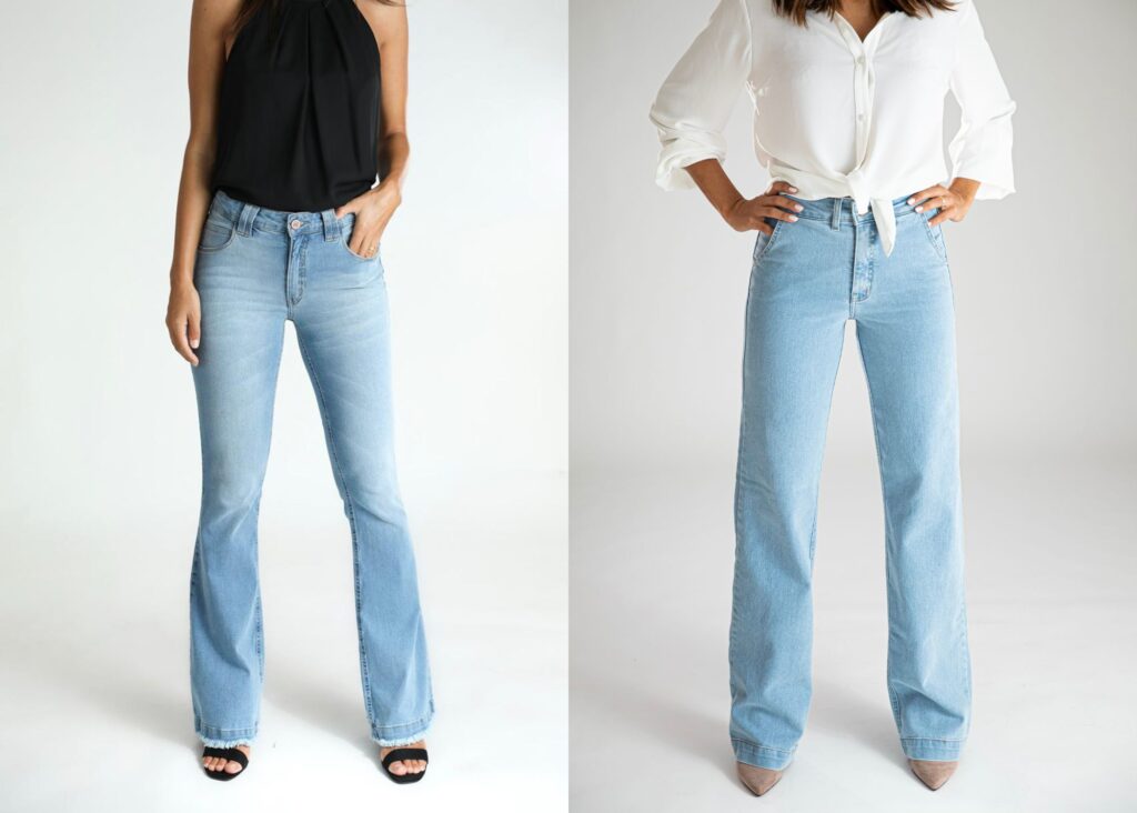 looks calça jeans clara mom jeans com blazer