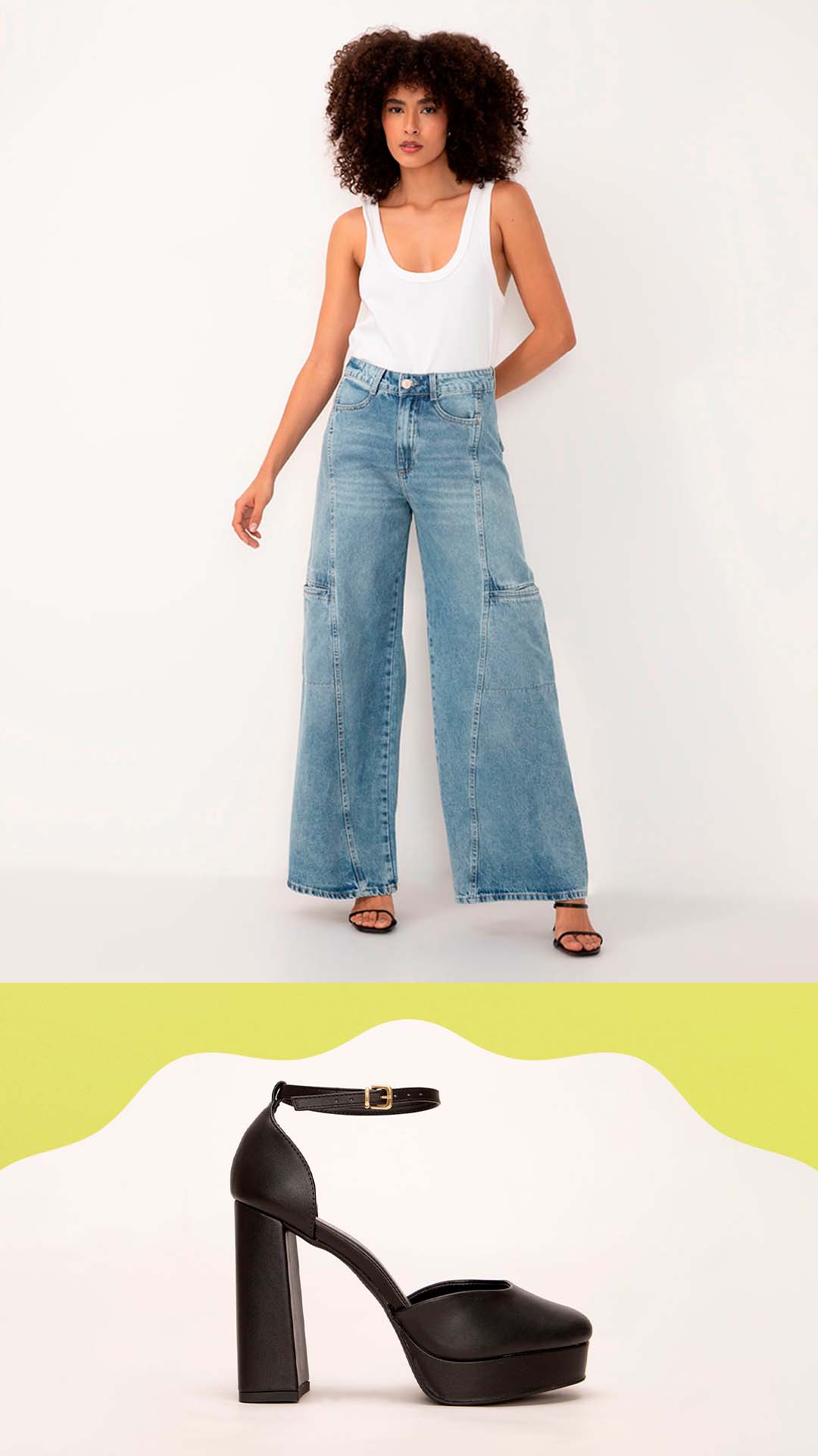 marcas calça jeans salto alto acessíveis