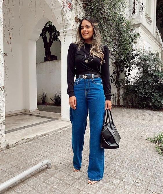 calça wide leg branca