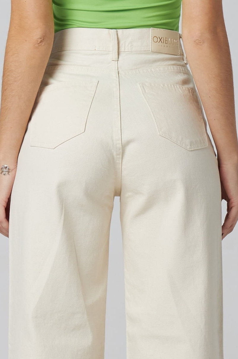 cropped com calça wide leg