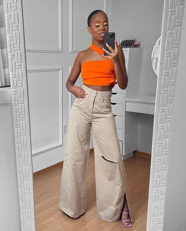 tendência calça wide leg