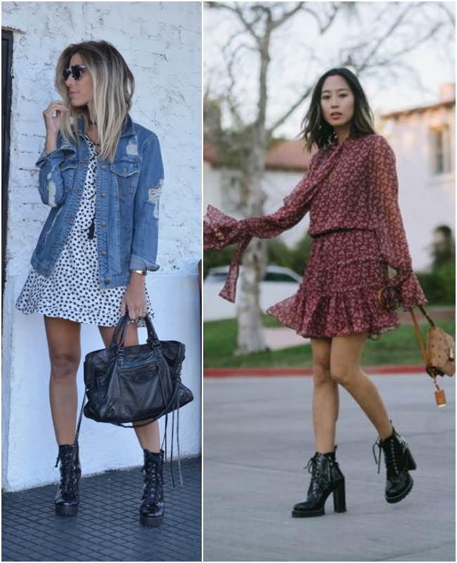 Looks com coturno feminino: do romântico ao pesado