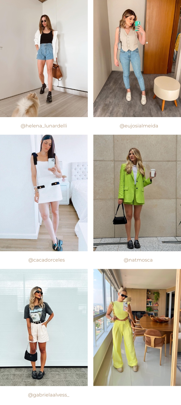 looks com mocassim feminino para inspiração