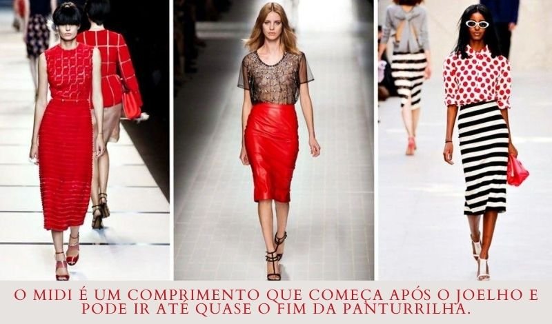 erros ao usar saia vermelha midi