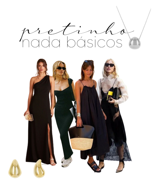 Como Usar Sobreposições para Transformar seu Vestido Preto