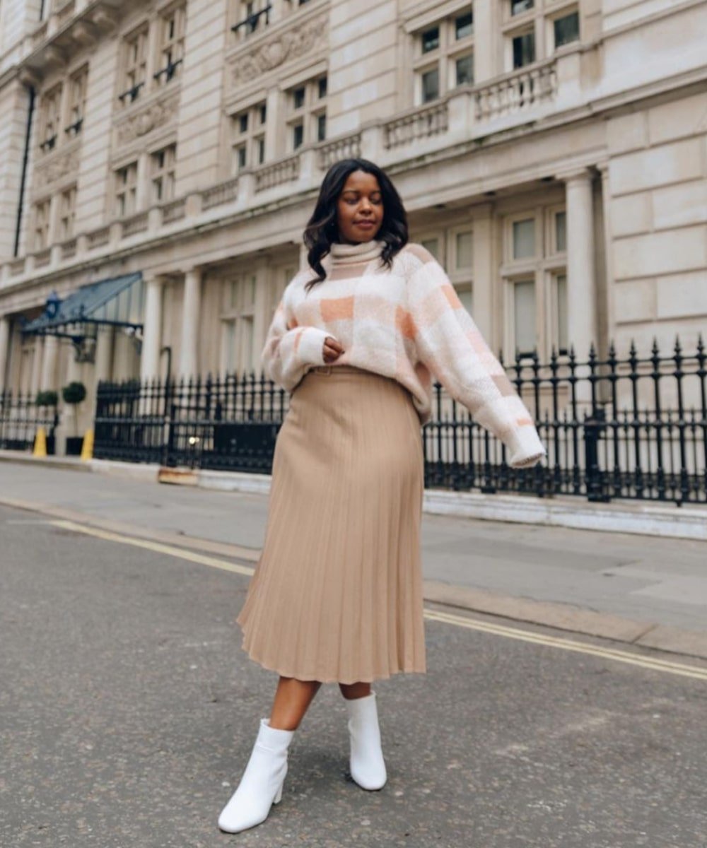 looks de inverno com saia
