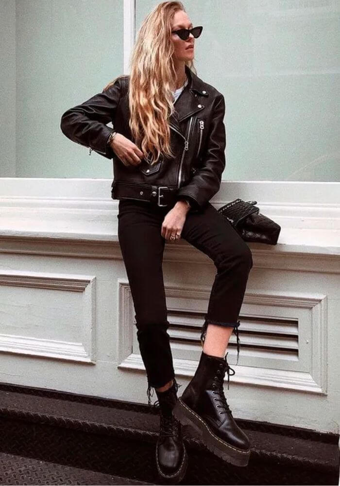 looks com coturno inverno