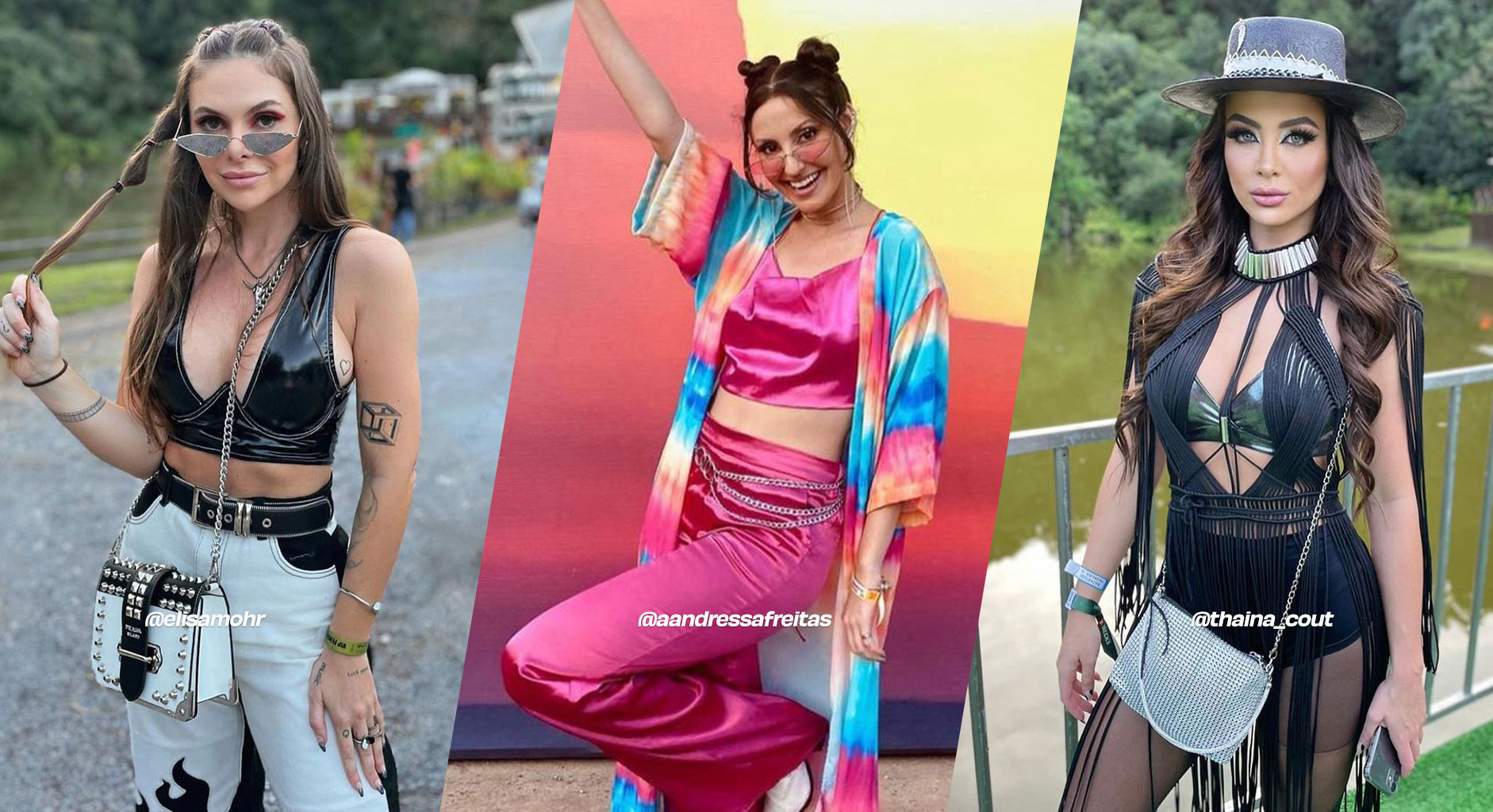 look balada eletrônica vs festival qual diferença