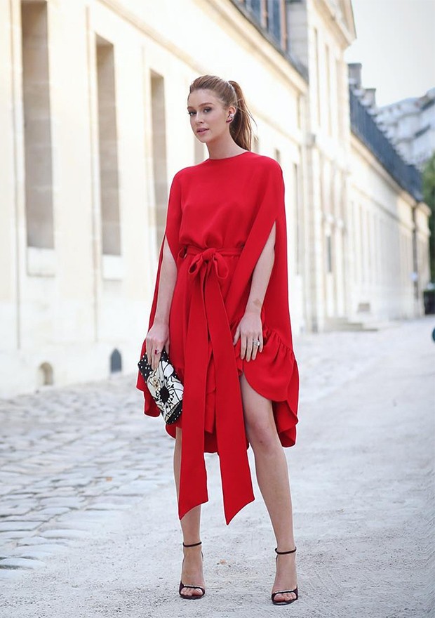 looks de natal com vestido vermelho