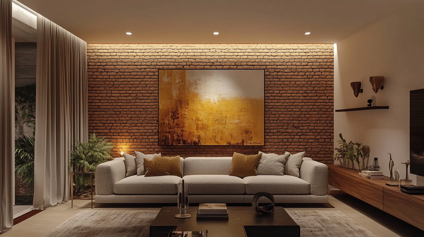 luminária parede interna decoração