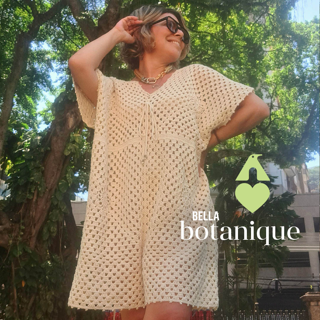 macacao de croche adulto curto