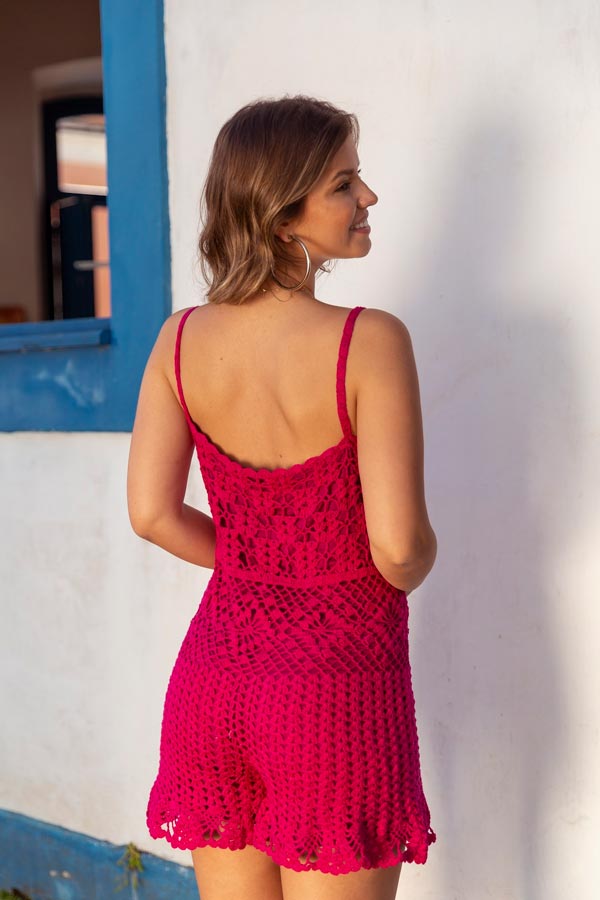 melhores modelos macacao croche adulto curto para verao