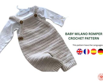 macacão de croche com grafico