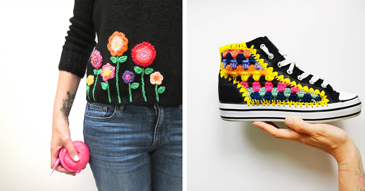 macacão de croche com grafico