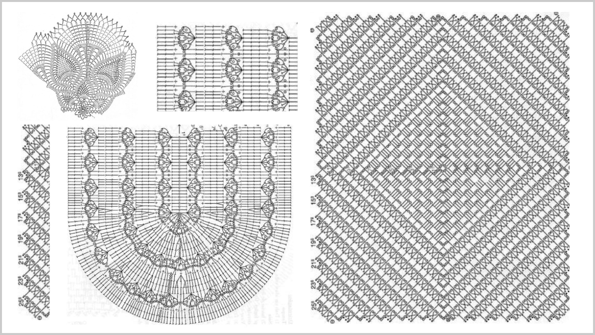 maior de croche com grafico
