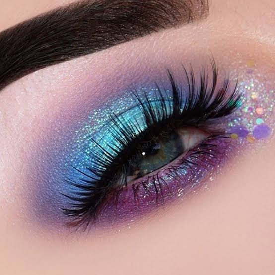 make de carnaval com pedrinhas