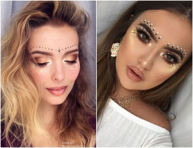 cola de cilios ou fixador de glitter para pedrinhas