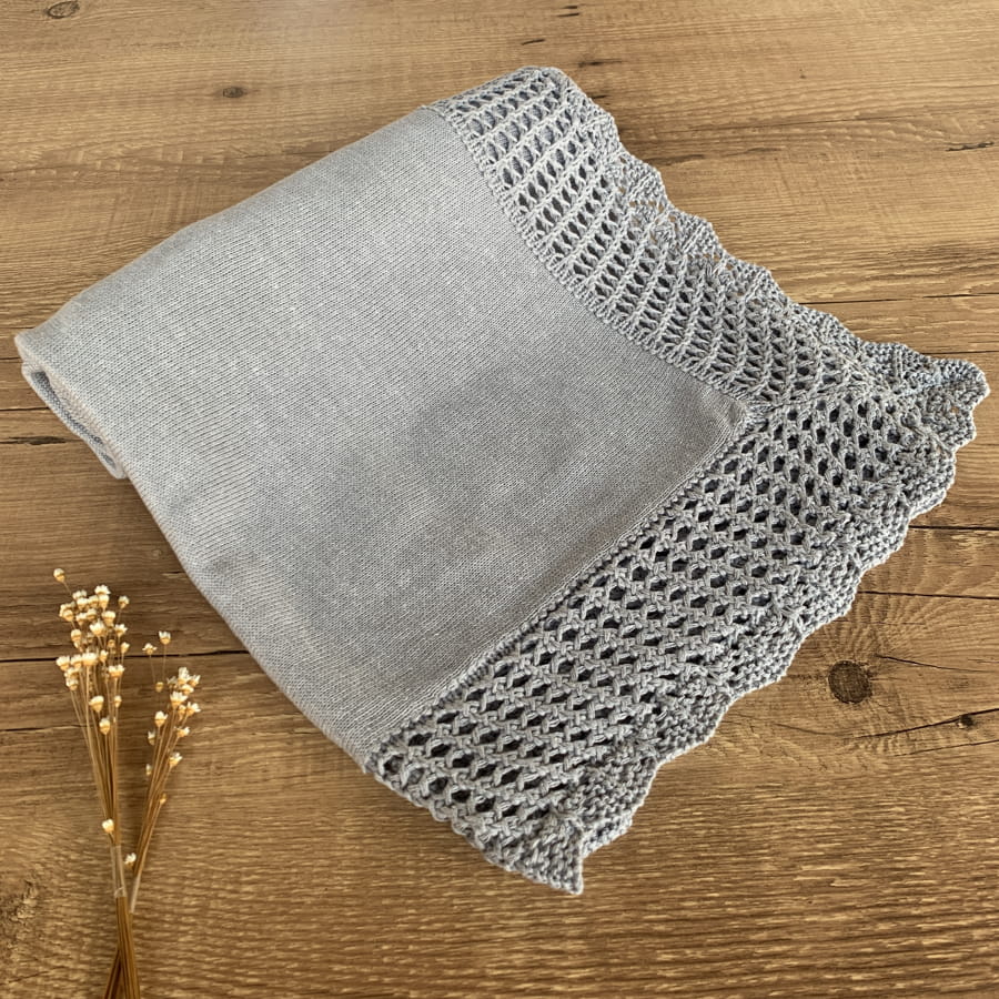 manta de bebe de croche