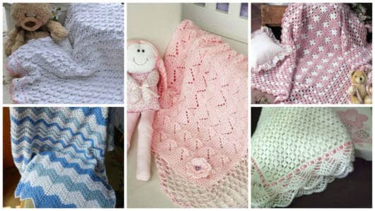 manta de bebe de croche