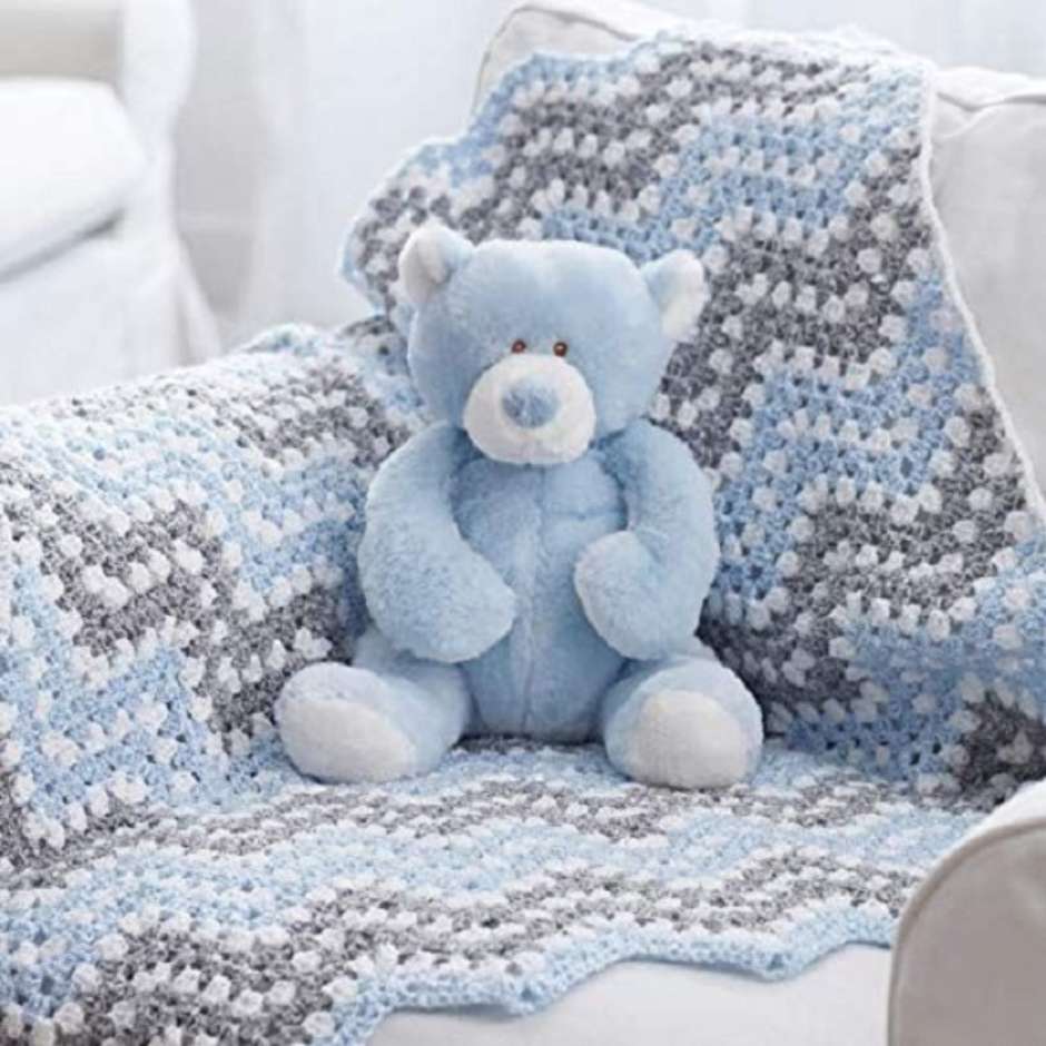 manta de bebe de croche
