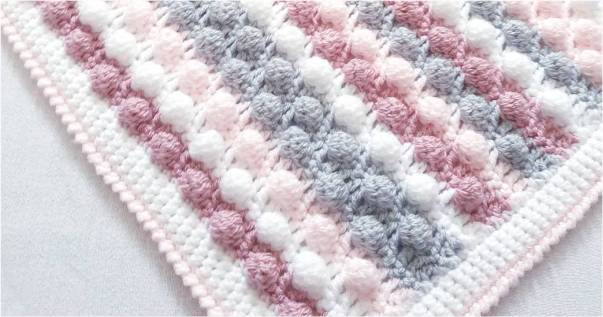 manta de croche para bebe com grafico