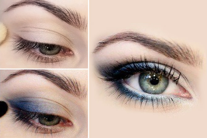 sombra azul barata vs cara dourado