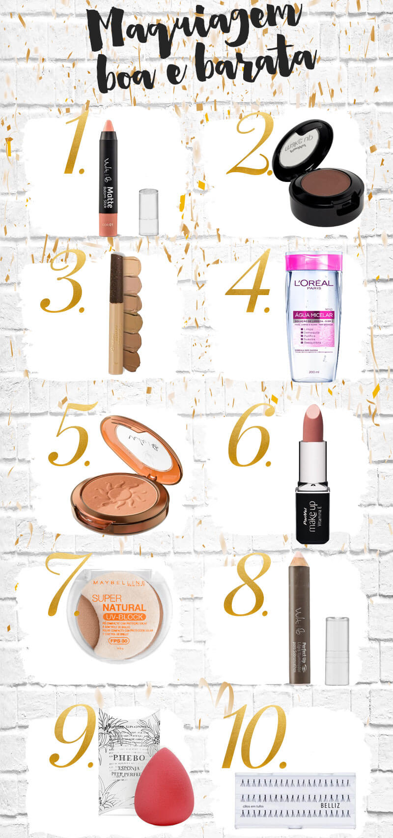melhores marcas de maquiagem boa e barata para pele oleosa
