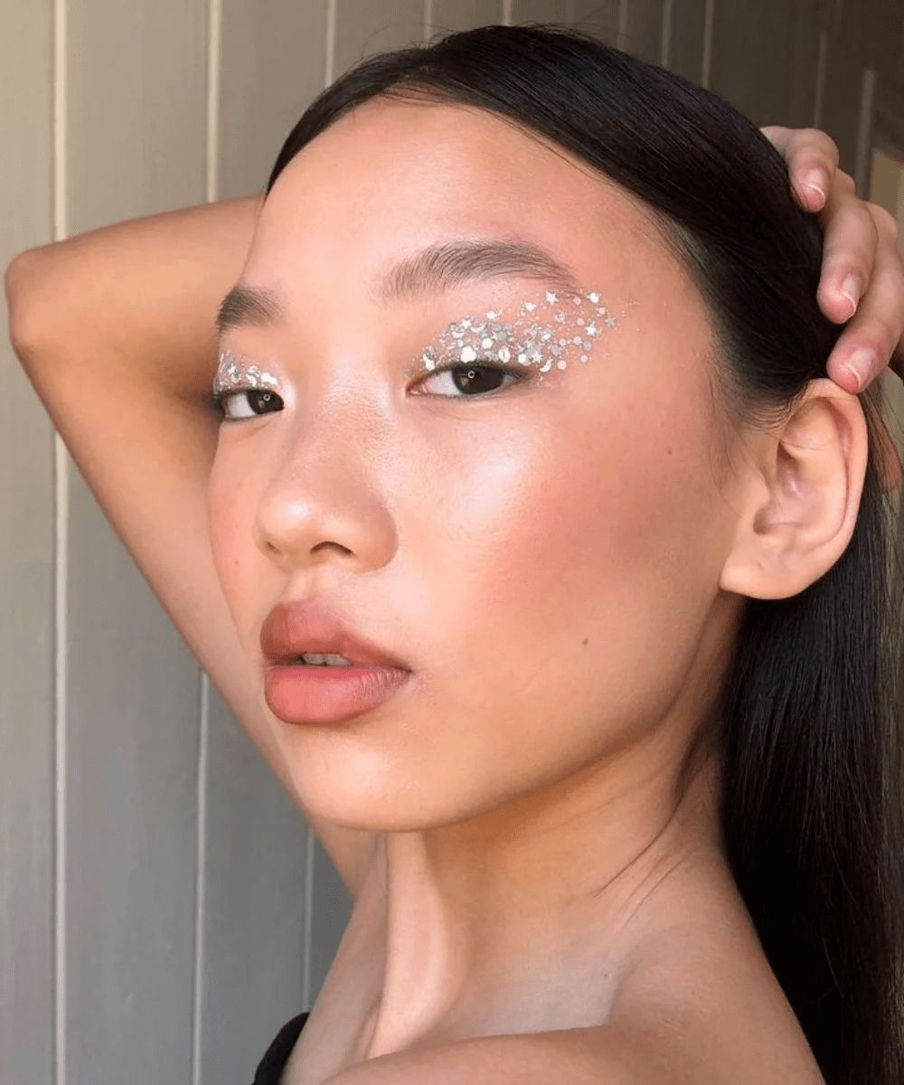 maquiagem carnaval com strass