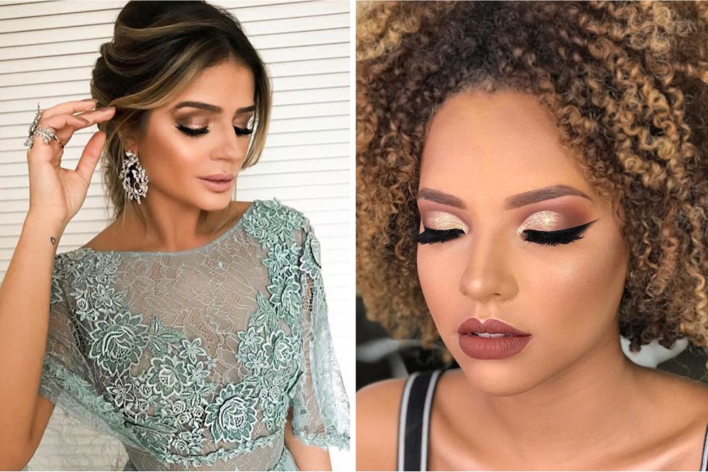 maquiagem casamento dia convidada para loiras