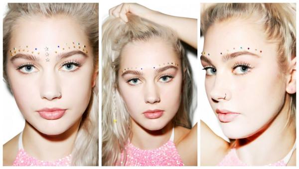 maquiagem com strass