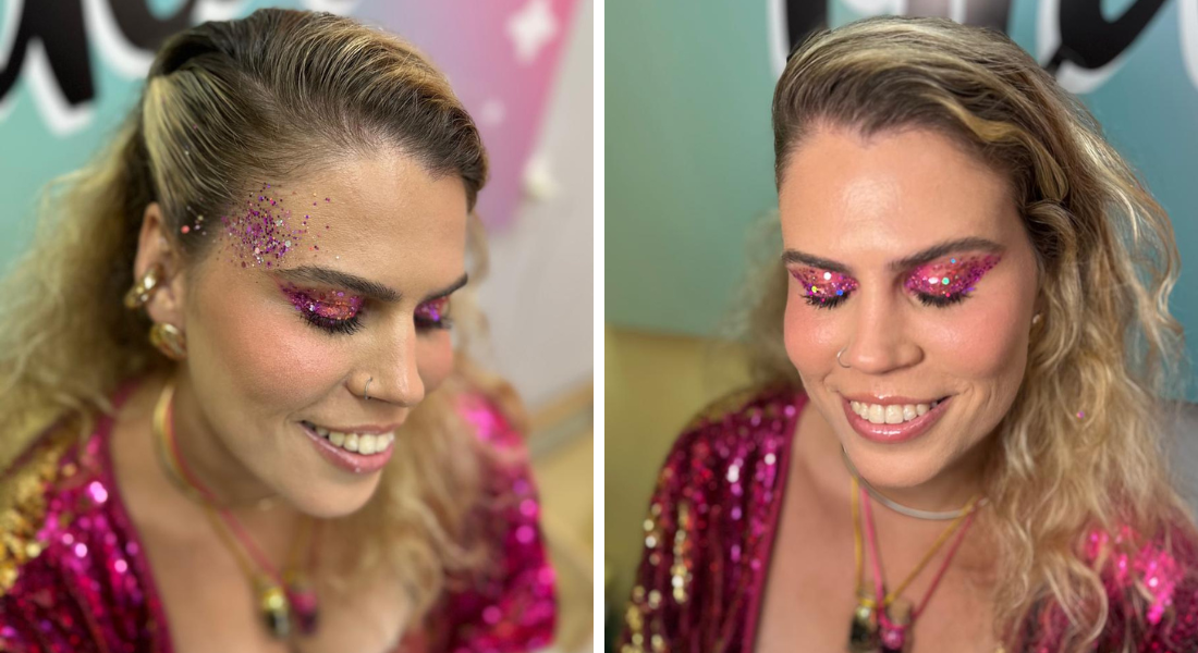 como fixar glitter maquiagem carnaval nao soltar