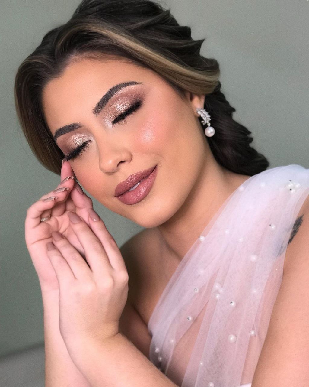 maquiagem de casamento simples noite
