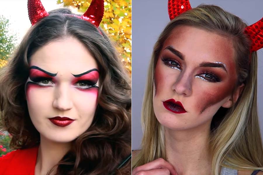Maquiagem diabinha simples
