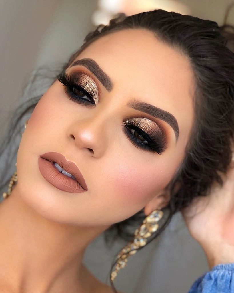 tutorial maquiagem formatura olhos esfumados marrom