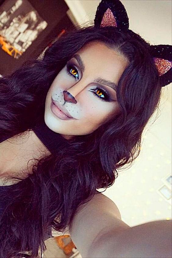 maquiagem de halloween bonita e assustadora