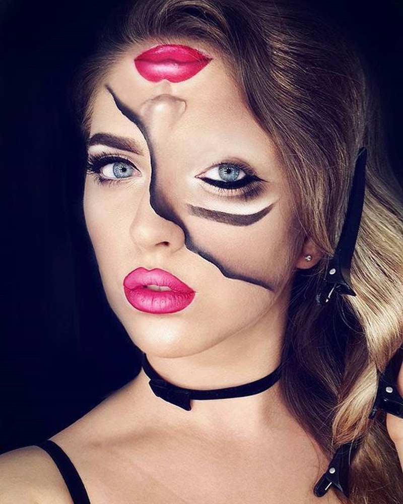 maquiagem de halloween bonita e fácil