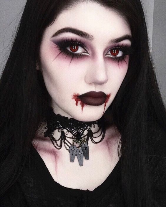 maquiagem de halloween bonita e rápida