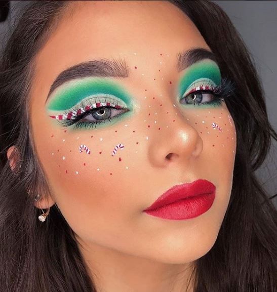 Maquiagem glow para o Natal