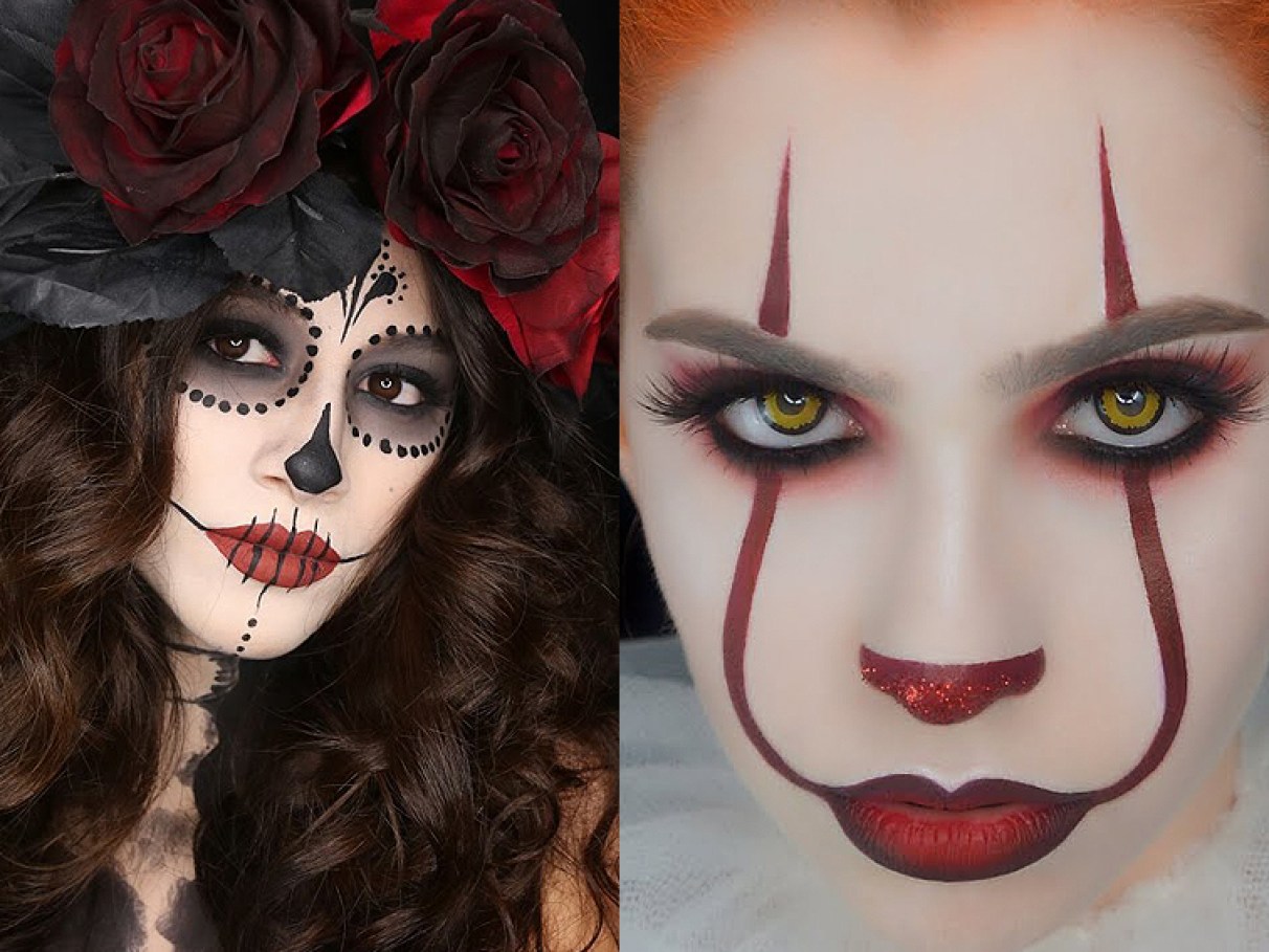 maquiagem de palhaço feminina halloween