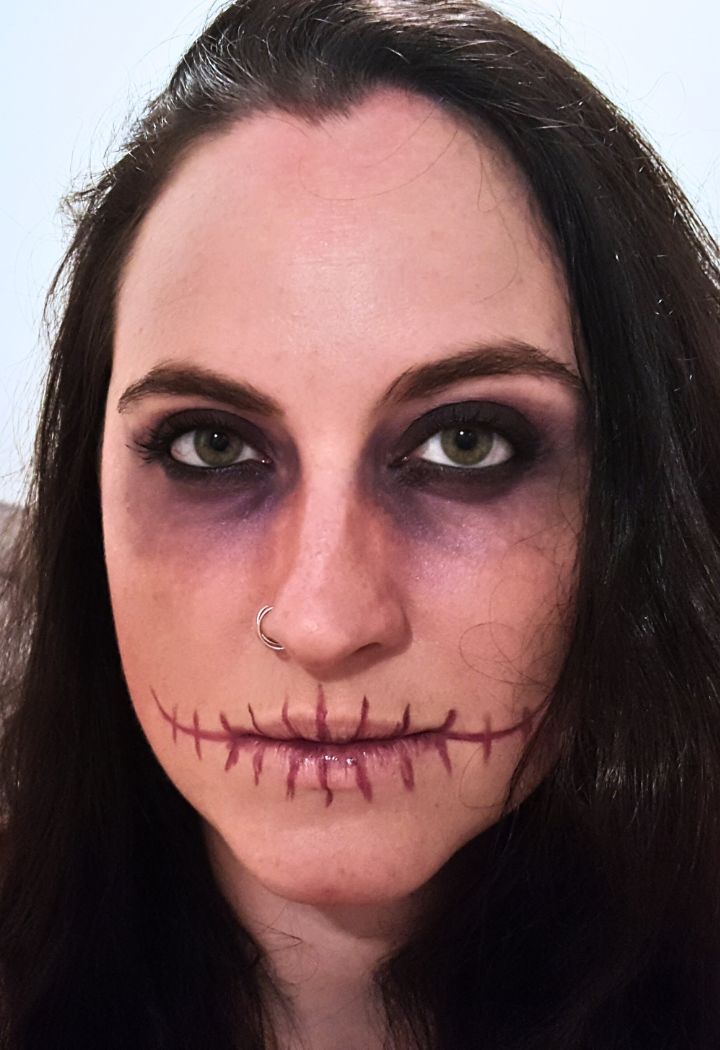 maquiagem de halloween com itens de casa
