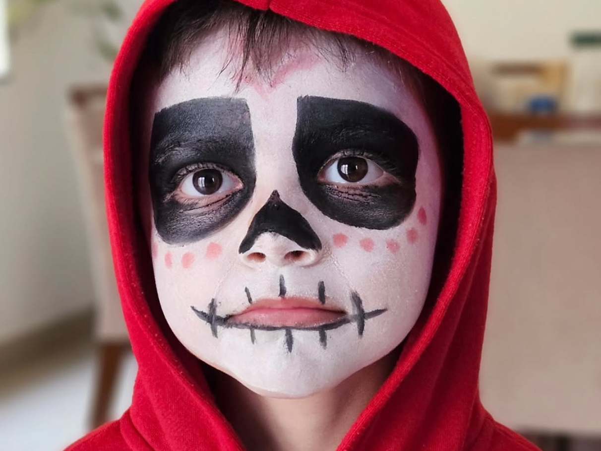 erros comuns ao fazer maquiagem halloween infantil menino