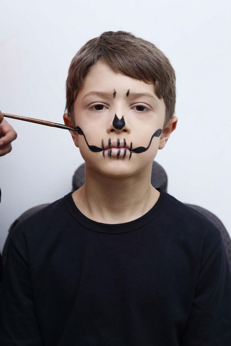 ideias maquiagem halloween infantil menino fácil