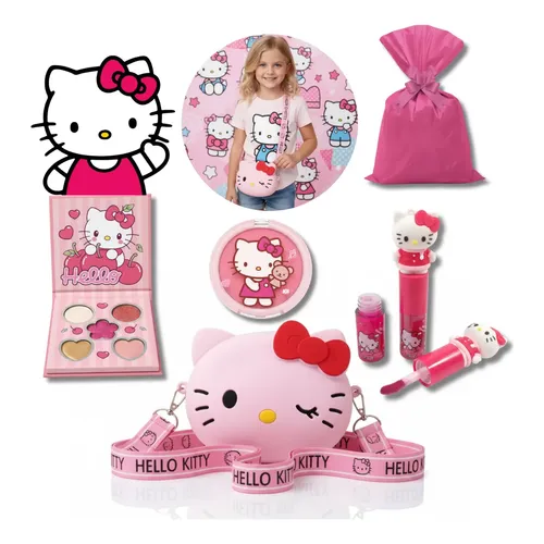 maquiagem fofa Hello Kitty