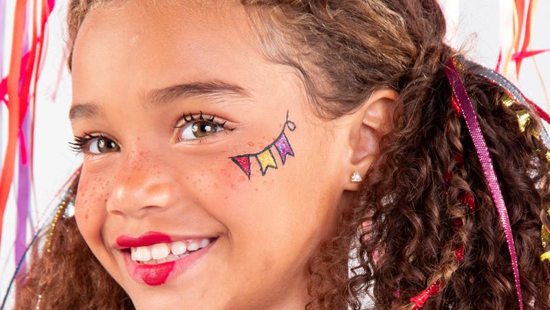 maquiagem de espantalho infantil
