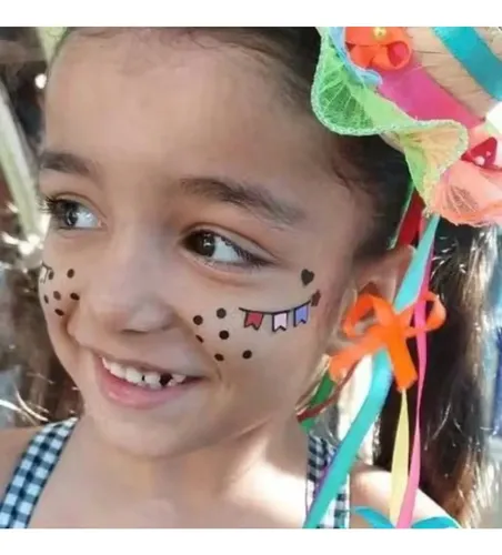 maquiagem infantil são joão
