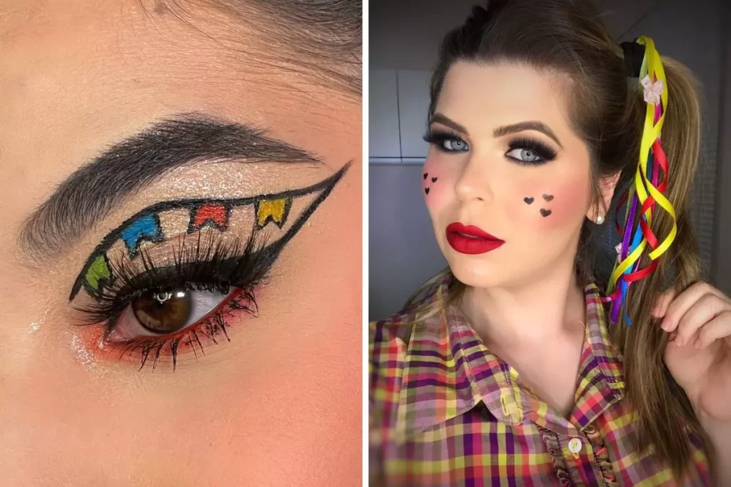 como fazer bigode junino em menino com lápis