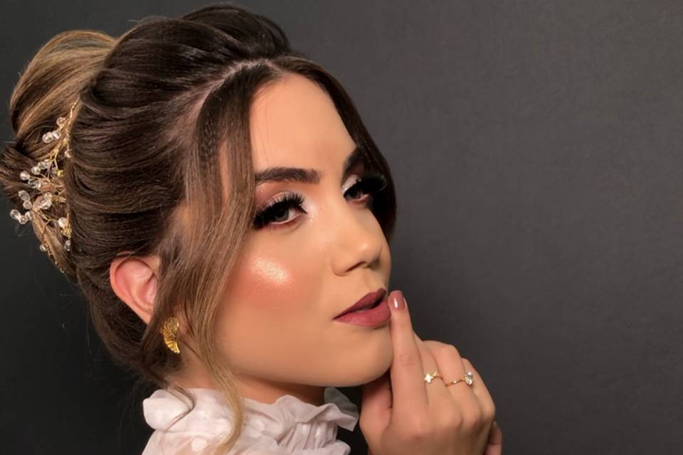 maquiagem editorial de beleza